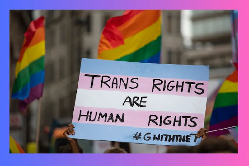 Design <a href="https://www.canva.com/photos/MAEVNnWOJME-trans-rights-placard-in-a-protest/">created in Canva via Inkdrop</a>
