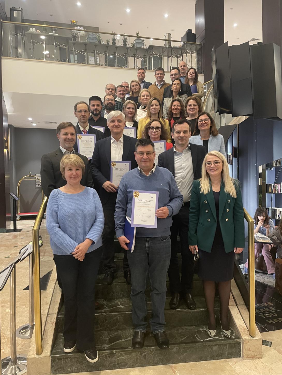 Group picture with the participants of the workshop, Members of the Central Election Commission of Ukraine